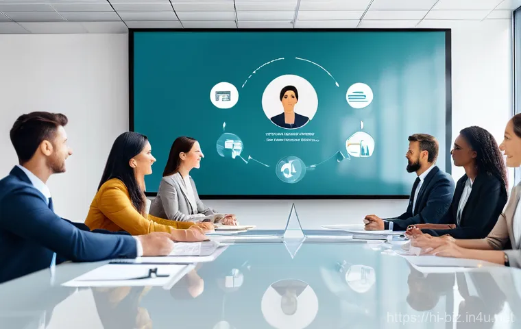 윤리적 리더십 - **Prompt for Ethical Leadership and Trust:**
    "A diverse team of professionals (men and women of ...